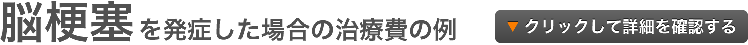 脳梗塞を発症した場合の治療費の例